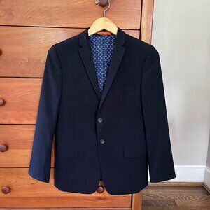 Navy Blue Solid Sport Coat by Tallia (Nordstrom) Size 16R